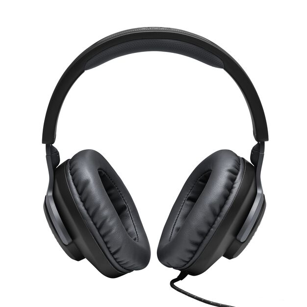 JBL Quantum 100 - Black - Wired over-ear gaming headset with flip-up mic - Detailshot 8